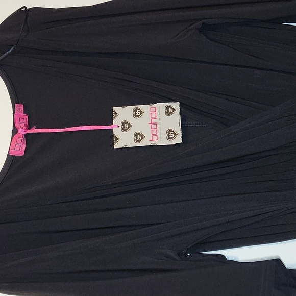 Boohoo short sleeve black dress size 20 - Picture 3 of 3